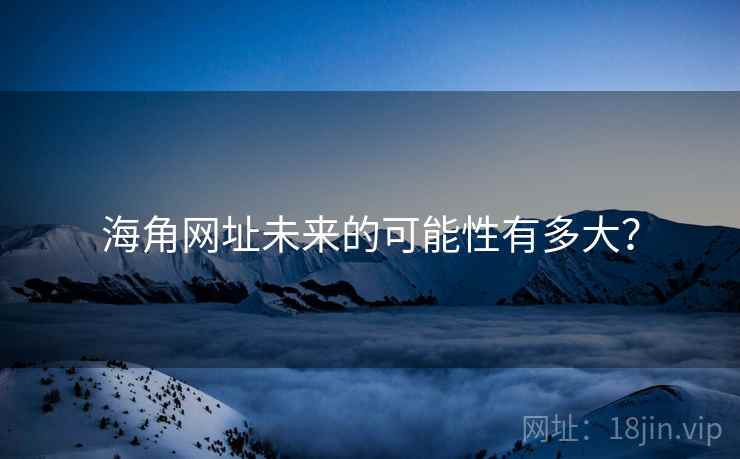 海角网址未来的可能性有多大？