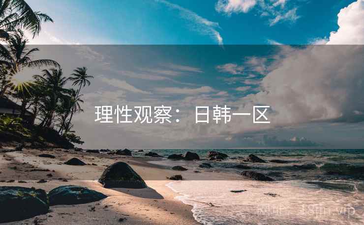 理性观察:日韩一区